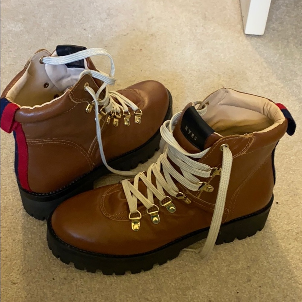 Steve Madden brown chunky boots sz 8.5